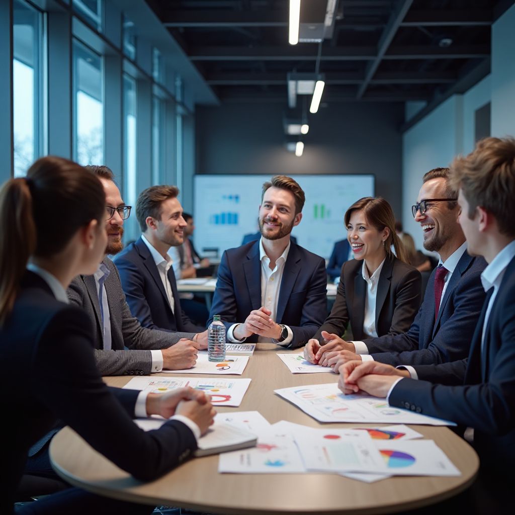 Gaming business meeting